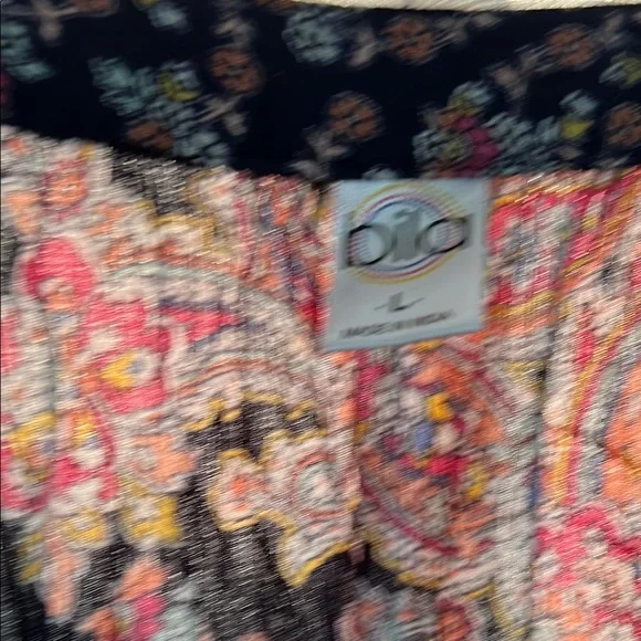 Bila Black and Orange Boho Paisley Blouse - Picture 2 of 5